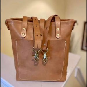 Koch Leather Co. Vegetable Tanned leather tote